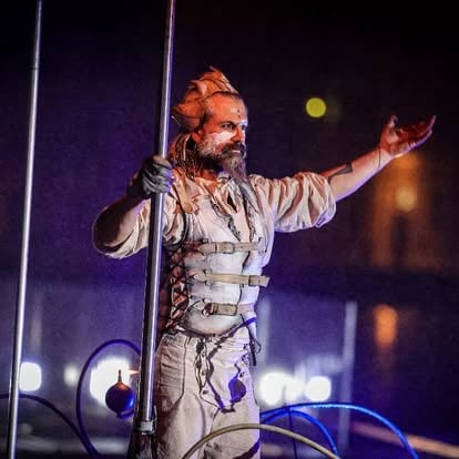 Performance du spectacle Nebula Solaris au Carnaval de Venise